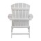 Merrick Lane Riviera Poly Resin Folding Adirondack Lounge Chair - All-Weather Indoor/Outdoor Patio Chair